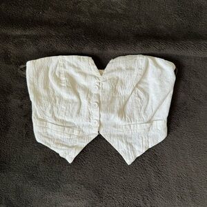 White bandeau type top